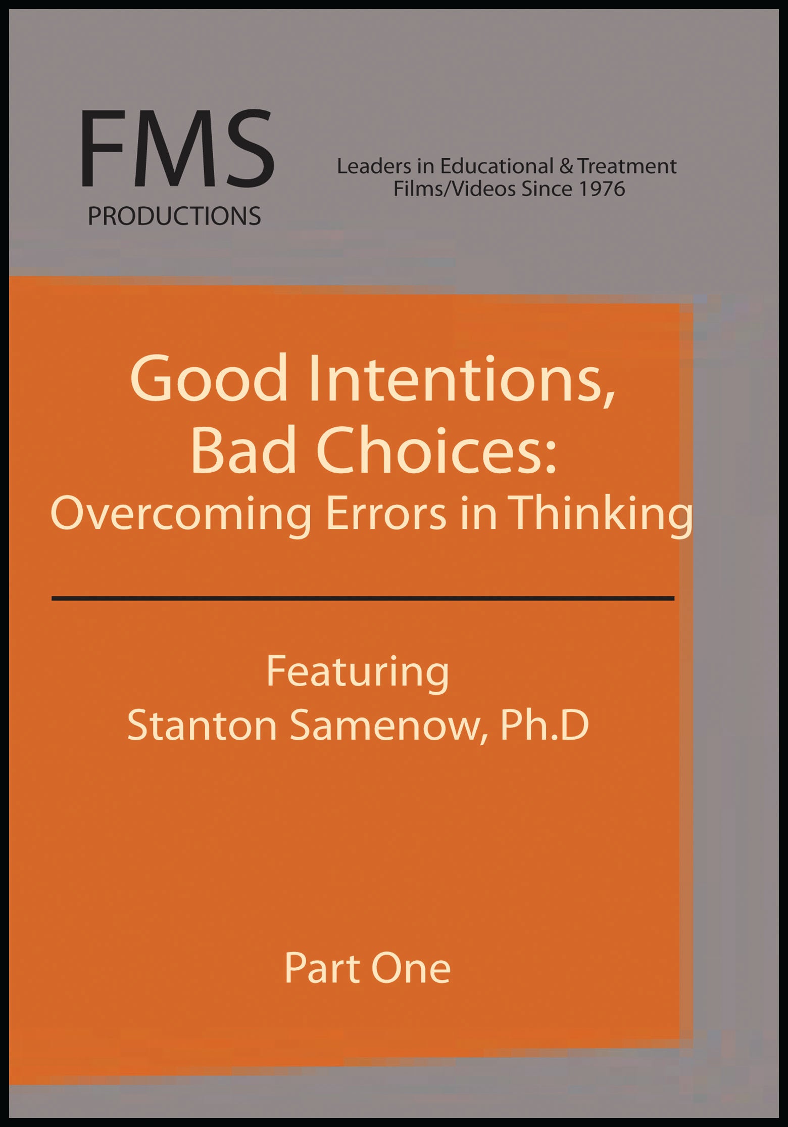 Good Intentions, Bad Choices: Part I